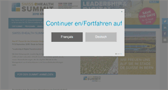 Desktop Screenshot of ehealthsummit.ch